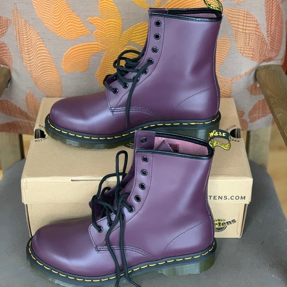 Dr. Martens Shoes - Women’s Dr. Martins 1460 W smooth, Purple